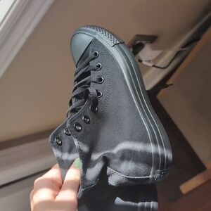 Black high top converse